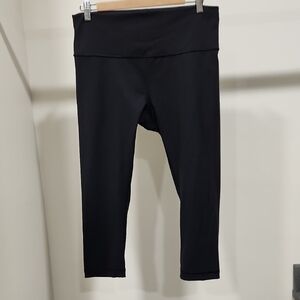 lululemon athletica Black Capri Leggings with High Waist